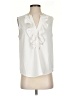 AGB 100% Polyester Ivory Sleeveless Blouse Size S - photo 1