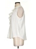 AGB 100% Polyester Ivory Sleeveless Blouse Size S - photo 5