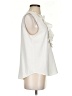 AGB 100% Polyester Ivory Sleeveless Blouse Size S - photo 4