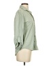 Primark Green 3/4 Sleeve Button-Down Shirt Size XS - photo 4