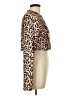 Unbranded Animal Print Brown Long Sleeve Blouse Size XL - photo 4