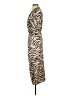 Sally LaPointe Animal Print Tan Cocktail Dress Size 4 - photo 5