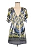 Body Central Paisley Blue Casual Dress Size M - photo 1
