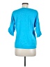 Etcetera Blue 3/4 Sleeve Top Size M - photo 2