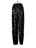 by the way. 100% Polyester Metallic Black Silver Casual Pants Size S - photo 2