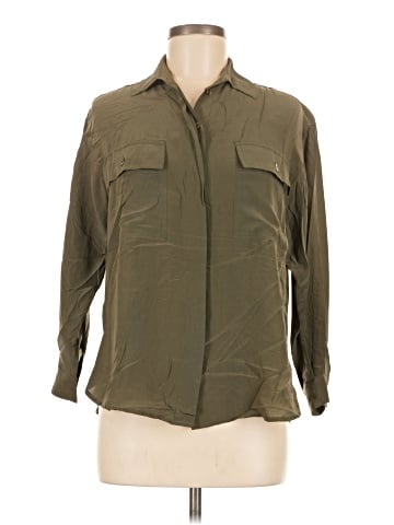 Clio 3/4 Sleeve Silk Top (view 1)