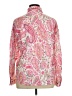 Unbranded 100% Polyester Paisley Pink Long Sleeve Blouse Size XL - photo 2