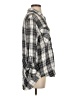 Sam Edelman 100% Rayon Plaid Gray 3/4 Sleeve Button-Down Shirt Size S - photo 4