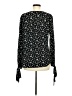 Hinge 100% Rayon Black Long Sleeve Blouse Size M - photo 2