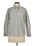 Foxcroft Stripes Gray Long Sleeve Button-Down Shirt Size 10 (petite) - photo 1