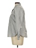 Foxcroft Stripes Gray Long Sleeve Button-Down Shirt Size 10 (petite) - photo 5