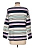 T by Talbots Stripes Purple Pullover Sweater Size L - photo 2