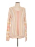 Hem & Thread Stripes Pink Pullover Sweater Size L - photo 1