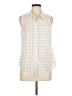 Old Navy 100% Polyester Polka Dots Ivory Sleeveless Blouse Size M - photo 1