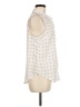 Old Navy 100% Polyester Polka Dots Ivory Sleeveless Blouse Size M - photo 4