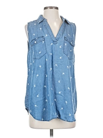 Caffé Marrakesh Sleeveless Button-Down Shirt (view 1)