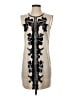 BCBGMAXAZRIA 100% Polyester Graphic Silver Cocktail Dress Size XXS - photo 1