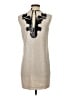 BCBGMAXAZRIA 100% Polyester Graphic Silver Cocktail Dress Size XXS - photo 2
