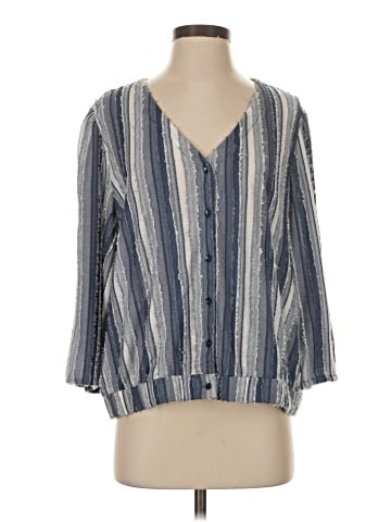 Pale Sky 3/4 Sleeve Blouse (view 1)