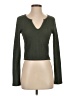 Francesca's Green Long Sleeve Top Size S - photo 1