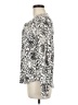 Ruff Hewn 100% Cotton Animal Print Silver Long Sleeve Blouse Size M - photo 5
