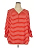 Zac & Rachel 100% Polyester Red 3/4 Sleeve Blouse Size 2X - photo 1