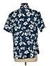 Assorted Brands Floral Blue Short Sleeve Blouse Size L - photo 2