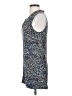 CAbi 100% Rayon Tweed Blue Sleeveless Top Size S - photo 5