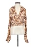 Free People 100% Polyester Brown Long Sleeve Blouse Size XS - photo 1