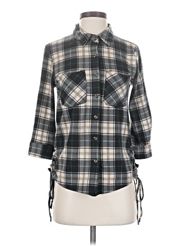 Eden & Olivia 3/4 Sleeve Button-Down Shirt (view 1)