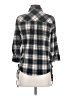 Eden & Olivia Plaid Gray 3/4 Sleeve Button-Down Shirt Size S - photo 2