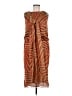 Anna Sui 100% Polyester Orange Red Casual Dress Size 6 - photo 1