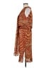 Anna Sui 100% Polyester Orange Red Casual Dress Size 6 - photo 5