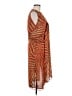 Anna Sui 100% Polyester Orange Red Casual Dress Size 6 - photo 4