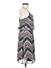 Maurices 100% Polyester Chevron-herringbone Gray Black Casual Dress Size XS - photo 4