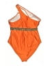 Unbranded Color Block Orange One Piece Swimsuit Size 3X - photo 2