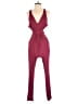 Assorted Brands Solid Burgundy Jumpsuit Size S - photo 1