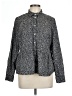 Gap 100% Cotton Floral Black Long Sleeve Blouse Size L - photo 1