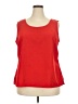 Notations 100% Polyester Red Sleeveless Blouse Size 2X - photo 1