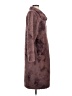 Lab 100% Polyester Burgundy Coat Size UK 4 / US 0 - photo 4