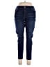 Tahari Solid Blue Jeans Size 14 - photo 1