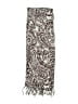 Unbranded Paisley Ivory Brown Scarf One size - photo 2