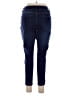 Tahari Solid Blue Jeans Size 14 - photo 2