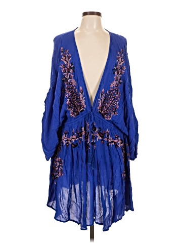 green emerald velvet dress Free People Fleur Du Jour Dress, Sweet Bohemian Embroidered Summer Dresses  from Spool 72 main image 0