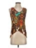 Renee C. 100% Polyester Brown Sleeveless Blouse Size S - photo 1