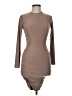 PrettyLittleThing Solid Tan Cocktail Dress Size 6 - photo 1
