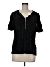 Apt. 9 100% Polyester Black Short Sleeve Top Size M - photo 1