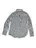 Crewcuts Outlet Checkered-gingham Blue Long Sleeve Button-Down Shirt Size 8 - photo 2