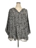 Torrid 100% Polyester Gray 3/4 Sleeve Blouse Size 5X Plus (5) - photo 1