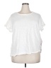Torrid 100% Cotton White Short Sleeve Top Size 2X Plus (2) - photo 1